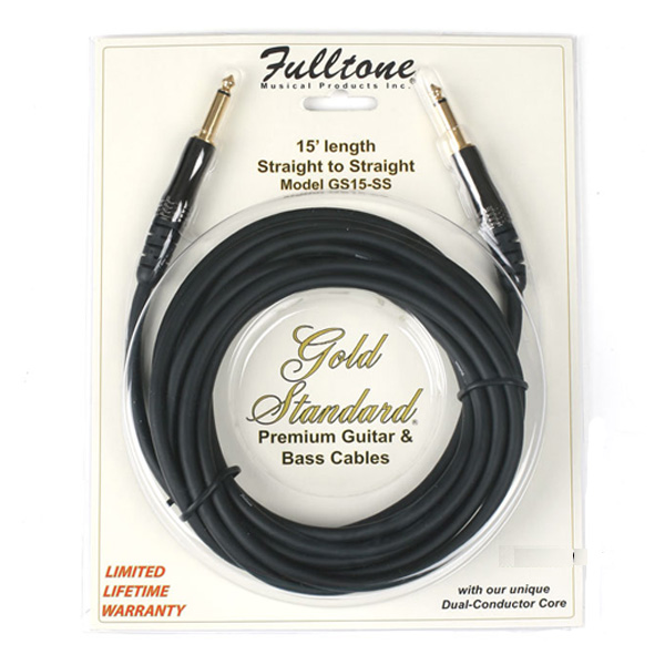 Fulltone(フルトーン) / GoldStandard 15' Cable STRAIGHT to STRAIGHT FT-GS15-SS - ギターシールド - 【15ft. (約4.6m)】