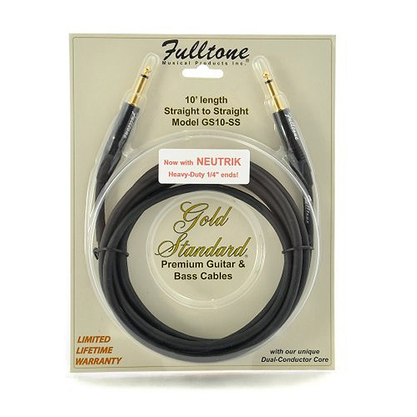 Fulltone(フルトーン) / GoldStandard 10' Cable STRAIGHT to STRAIGHT FT-GS10-SS - ギターシールド - 【10ft. (約3m)】