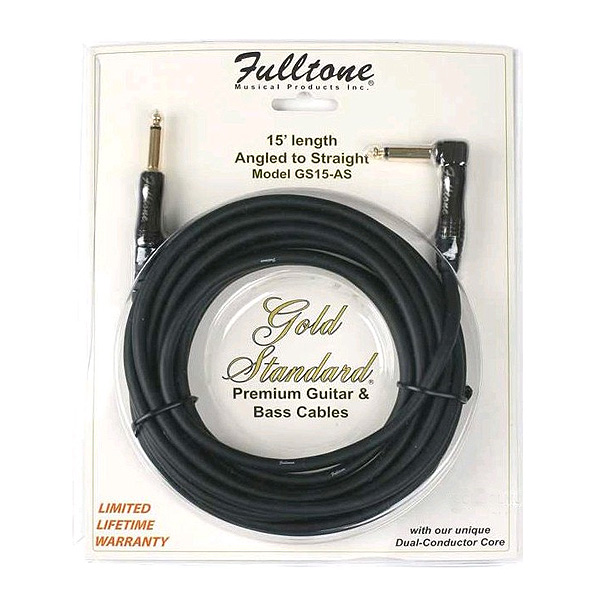 Fulltone(フルトーン) / GoldStandard 15' Cable ANGLED to STRAIGHT FT-GS15-AS - ギターシールド - 【15ft. (約4.6m)】