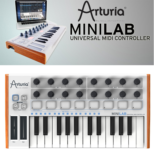Arturia(アートリア) / MINILAB -ソフトシンセ ANALOG LAB 付属-25鍵MIDIミニキーボード 