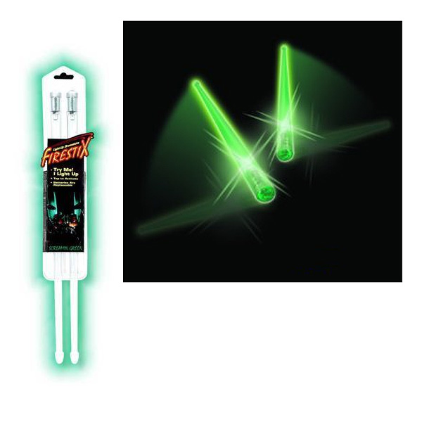 Firestix(ファイアースティックス) / 【光る!!】 ドラムスティック GMFX12GR 《Scramming Green》 - グリーン - 【パリピグッズ】