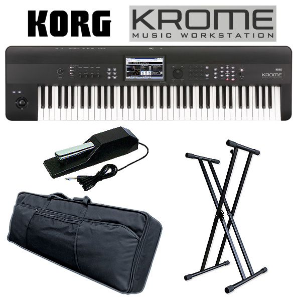 Korg(コルグ) / KROME-73 （73鍵盤）　■超お買い得!!必需品3点付きセット!
