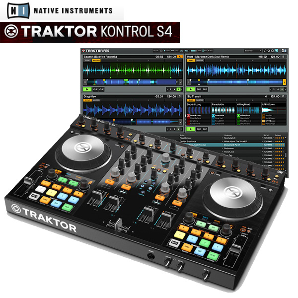 TRAKTOR KONTROL S4 MK2 - Native Instruments(ネイティブインストゥルメンツ)  -   【TRAKTOR PRO 2 付属】【iPhone、iPad用 TRAKTOR DJ 対応】