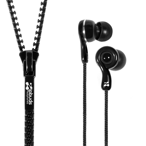 Zipbuds(ジップバズ) / JUICED 2.0 (Black) - コードがZipperになったイヤホン -