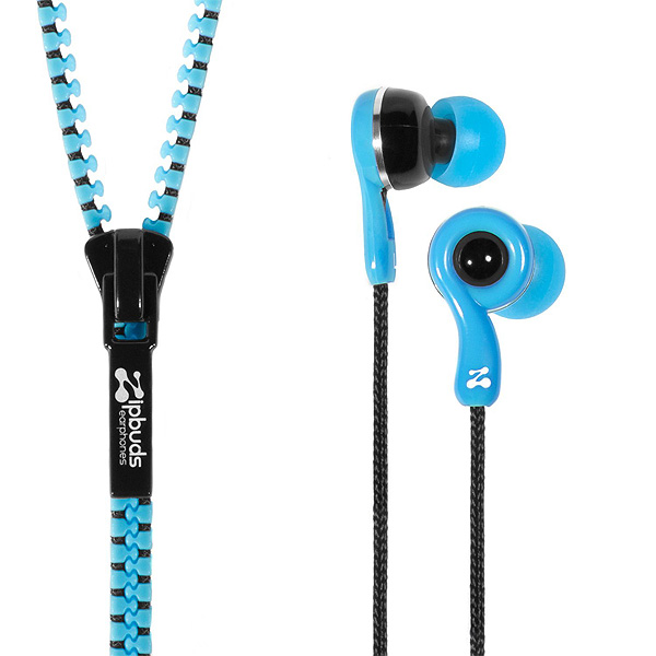Zipbuds(ジップバズ) / JUICED 2.0 (Blue) - コードがZipperになったイヤホン -