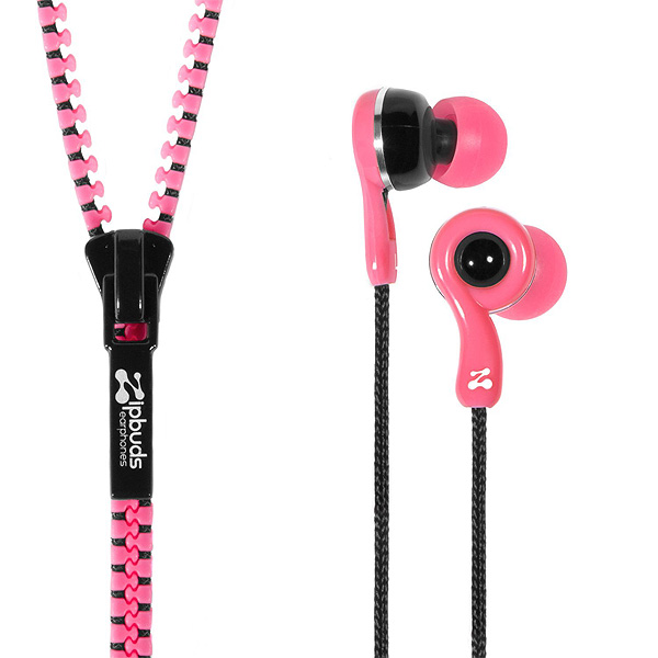 Zipbuds(ジップバズ) / JUICED 2.0 (Pink) - コードがZipperになったイヤホン -