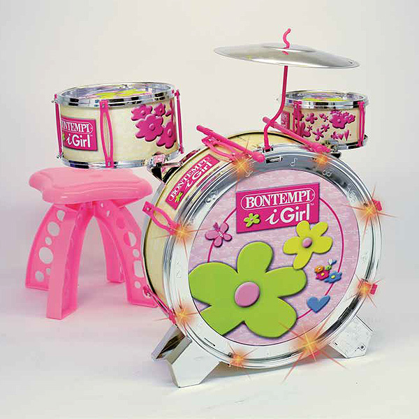 Bontempi ボンテンピ ドラムセット ピンク Je4571 おもちゃのドラム 正規 の激安通販 ミュージックハウスフレンズ