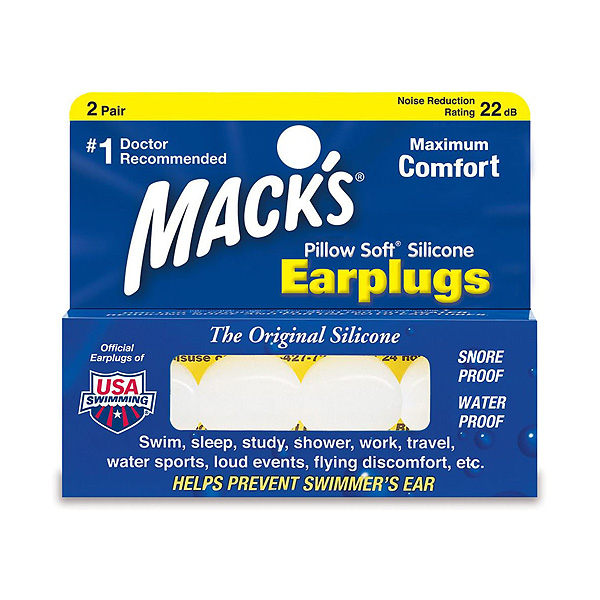 Mack's(マックス) / Pillow Soft White Silicone Earplugs (5EP) - 耳栓(2ペア入り) -