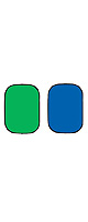 ePhoto / 折り畳み式 クロマキー背景 リバーシブル 1.4 x 2.0m (グリーン / ブルー)