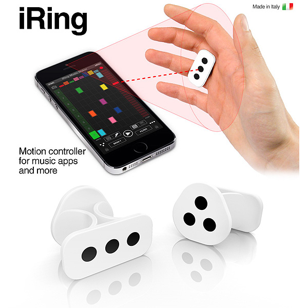 IK Multimedia(アイケーマルチメディア) / iRing WHITE - iPhone、iPad対応モーション・コントローラー  -