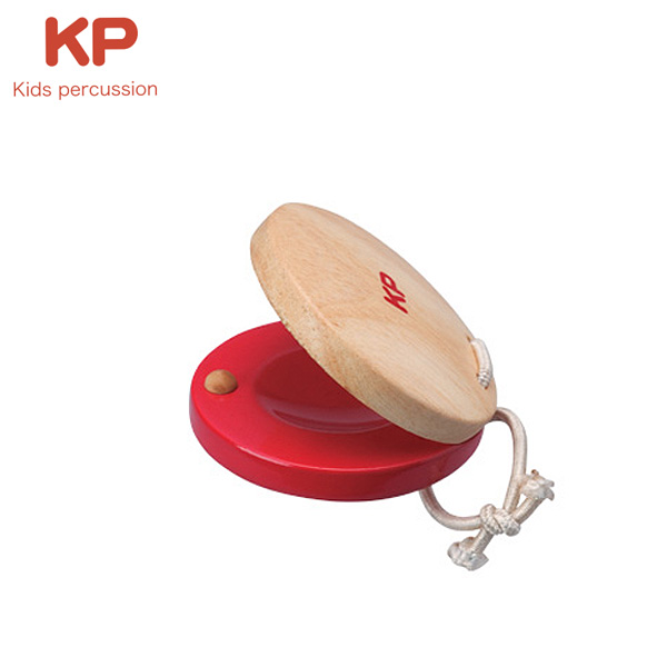 ■ご予約受付■ Kids Percussion(キッズパーカッション) / ラウンドカスタネット レッド (KP-70/C/RE) - 幼児楽器 - 【次回1月以降】