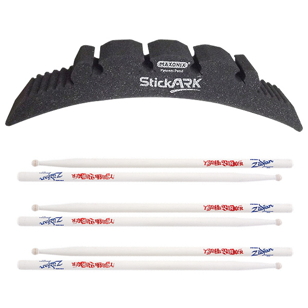 【ドラム・スティックセット】Maxonix(マクソニクス) / StickARK & Zildjian(ジルジャン) / TRAVIS BARKER ARTIST SERIES DRUMSTICK(3ペア) 大特典セット