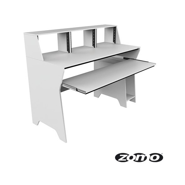 Zomo(ゾモ) / Studio Desk Milano (WHITE) スタジオワークステーション / DTMデスク / テーブル 《組立式》