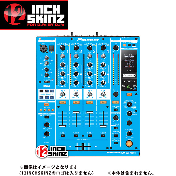 ■ご予約受付■　12inch SKINZ / Pioneer DJM-900NXS SKINZ (Lite BLUE) - 【DJM-900NXS用スキン】
