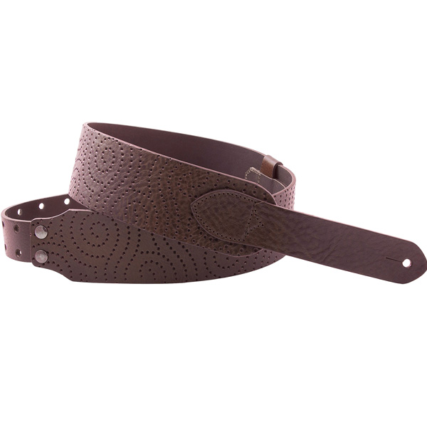 Righton! STRAPS(ライトオンストラップス) / PIERCED (Brown) - ギターストラップ -
