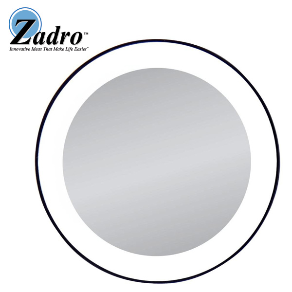 Zadro(ザドロ) / LED15X (Black) 《ライト付き拡大鏡》 [鏡面 直径 10cm] 【15倍率】 - 吸盤付ミラー -
