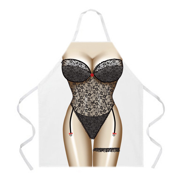 セクシーエプロン (Black Lingerie)
