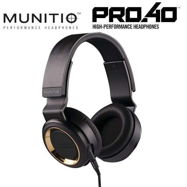 Munitio(ムニティオ) / PRO40 (GOLD) - 密閉型オーバーイヤーヘッドホン - 大特典セット