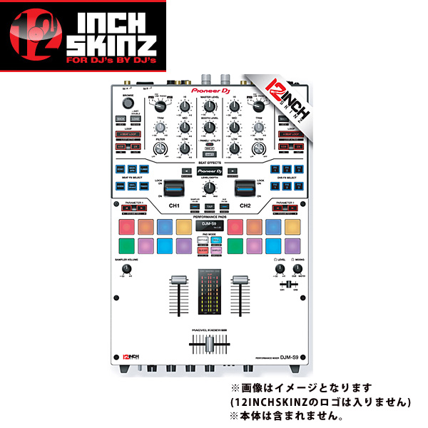 12inch SKINZ / Pioneer DJM-S9 SKINZ (WHITE/BLACK) - 【DJM-S9用スキン】