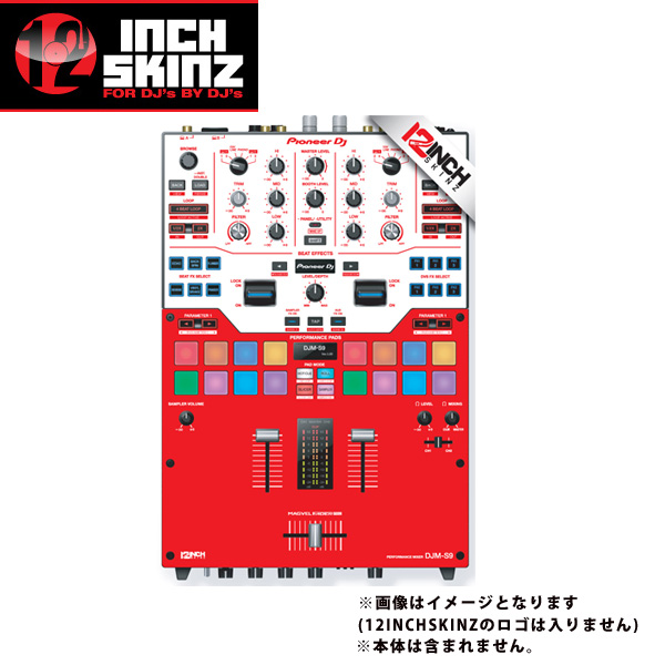 12inch SKINZ / Pioneer DJM-S9 SKINZ (RED) - 【DJM-S9用スキン】