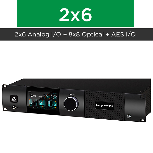 Apogee(アポジー) / Symphony I/O MKII Chassis with 2x6 Analog I/O + 8x8 Optical + AES I/O + 2-Ch S/PDIF - マルチ・チャンネル・オーディオインターフェース 