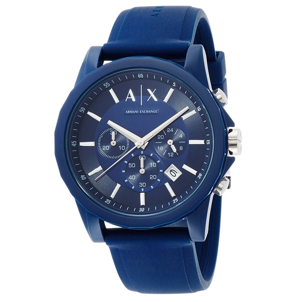 Armani Exchange (アルマーニ エクスチェンジ) /  Blue Silicone Watch AX1327 - 腕時計 -