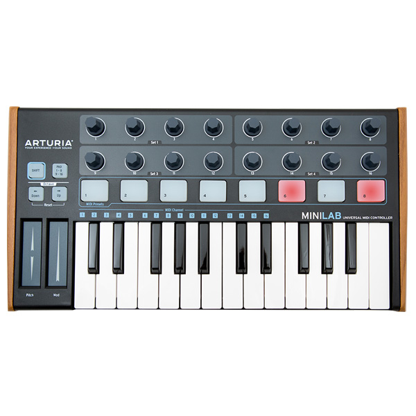 Arturia(アートリア) / MINILAB Black Edition 【MINILAB BK】 - ソフトシンセ ANALOG LAB 付属 -25鍵MIDIミニキーボード