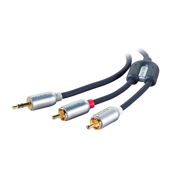 Belkin(ベルキン) / PureAV Miniplug to RCA Y Audio Cable (3.5mm - RCA / 2.1m) - ケーブル -