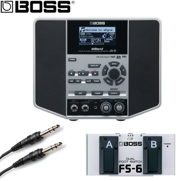 Boss(ボス) / AUDIO PLAYER with GUITAR EFFECTS eBand JS-10 フットスイッチFS-6セット - ギタリスト用オーディオプレイヤー -
