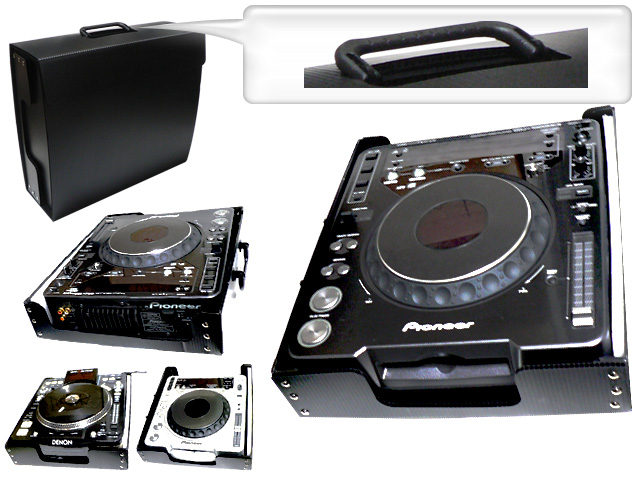CDJケース 超軽量持ち運びケースの革命!- CDJ-1000/CDJ-900/CDJ-800/DJM-800/DN-S3700/DN-S3500 収納タイプ -
