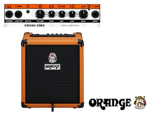 ORANGE CRUSH 25BX オレンジ ベースアンプオレンジのベースアンプです