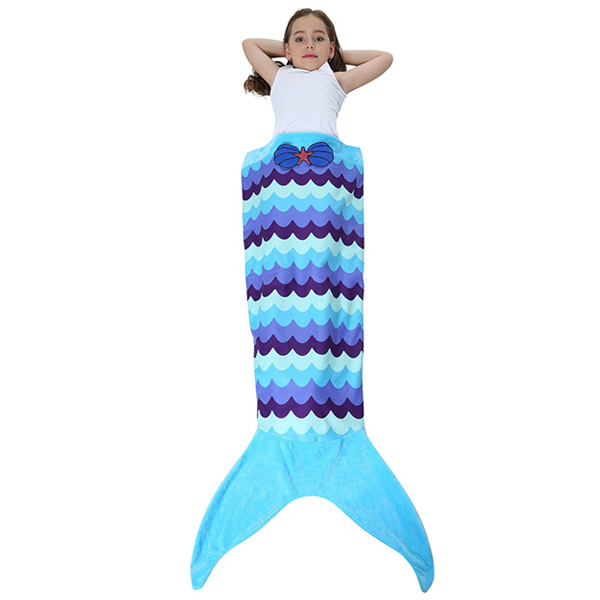 Camlinbo / Mermaid Blanket（波模様） - 人魚の寝袋ブランケット -