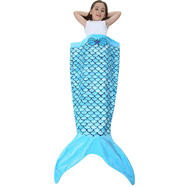 Camlinbo / Mermaid Blanket（ブルー） - 人魚の寝袋ブランケット -