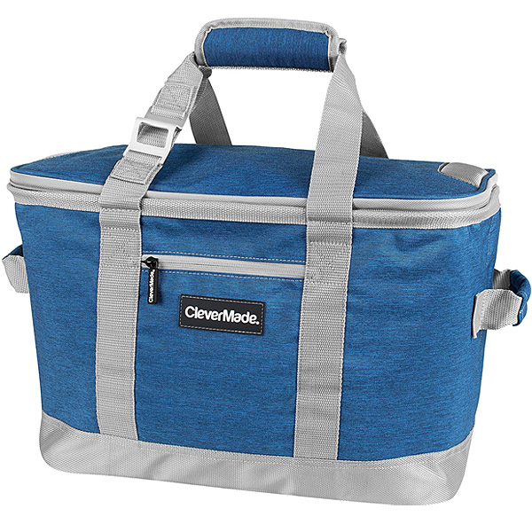 CleverMade ／ SnapBasket 50 Can (30L ／ Blue／Charcoal) 折り畳み式