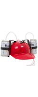 EZ DRINKER / Drinker Beer and Soda Guzzler Helmet (Red) - ビールハット・ドリンキングハット -