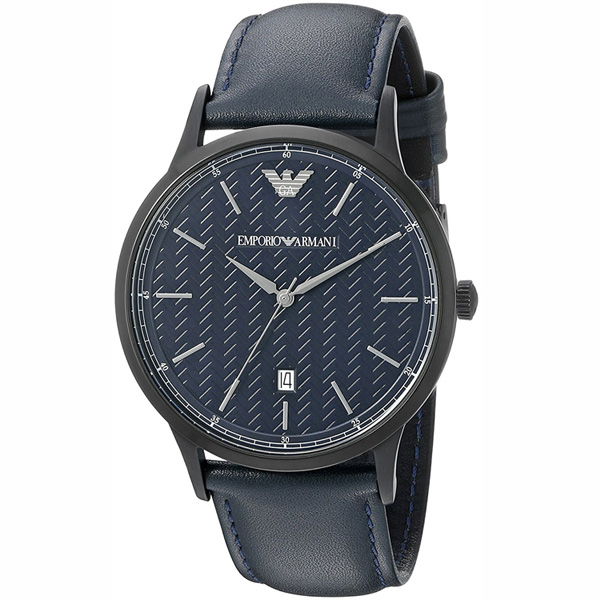 Emporio Armani(エンポリオアルマーニ) / Dress Black Leather Watch AR2479 - メンズ腕時計 -