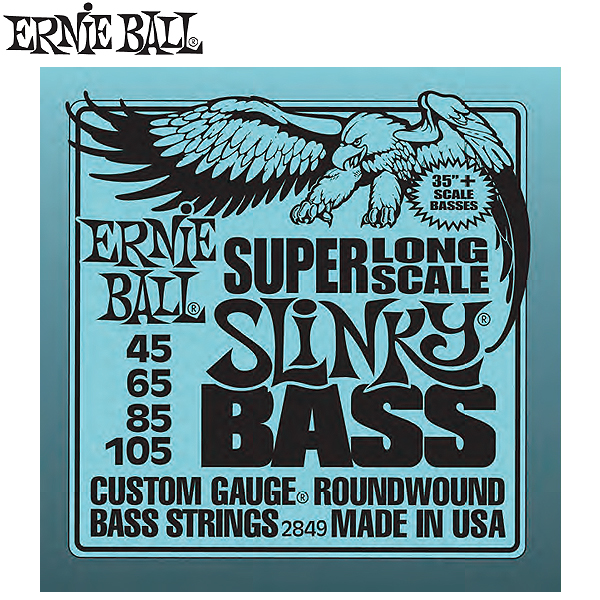 ErnieBall(アーニーボール) / #2849 Super Long Scale Slinky Bass - 4弦ベース用 -