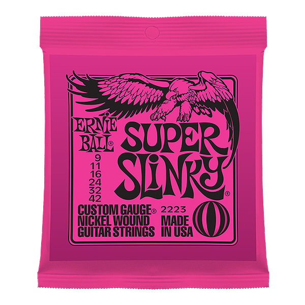 ErnieBall(アーニーボール) / SUPER SLINKY NICKEL WOUND P02223 - １ダース(１２セット) エレキ弦纏め買い -