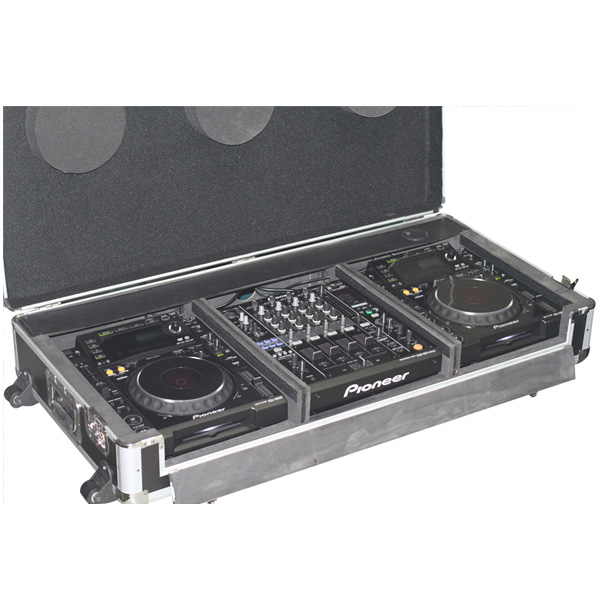 Euro Style(ユーロスタイル) / DJ coffin Case  flight case (フライトケース ) Black 【対応機種：Pioneer XDJ-1000 / CDJ-2000NXS / NXS2 / CDJ-900 / CDJ-850 / CDJ-800 / DENON SC3900 / DN-S3700 2台 ＆ DJM-S9 / DJM-900NXS / NXS2 / DJM-850 / DJM-800 / DJM-750 / DJM-700 /  DJM-400 / Native Instruments Traktor Kontrol Z2 / Rane TTM 57SL / Sixty-One / Sixty-Two / Sixty-Four / Sixty-Eight / Vestax / 05pro3 / 05pro4 1台】 - DJセットケース -