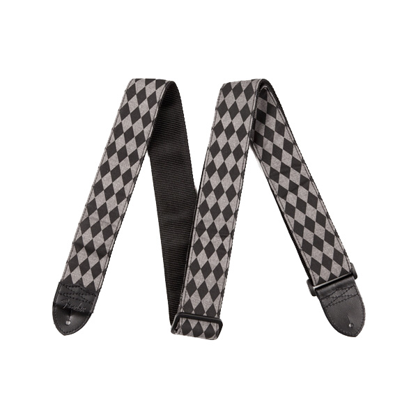 FENDER(フェンダー) / NYLON DIAMOND STRAP BLACK/GREY ストラップ 【おしゃれなデザイン】