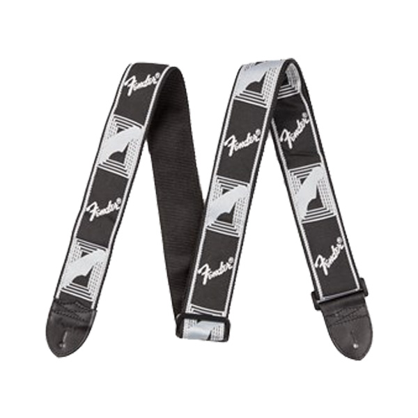 FENDER(フェンダー) / 2” MONOGRAMMED STRAPS Black/Light Grey/Dark Grey モノグラム ストラップ 【FENDERの定番】