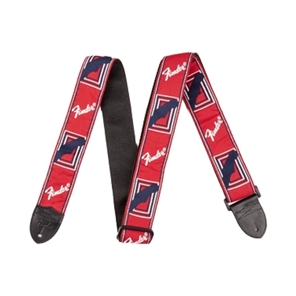 FENDER(フェンダー) / 2” MONOGRAMMED STRAPS Red/White/Blue モノグラム ストラップ 【FENDERの定番】