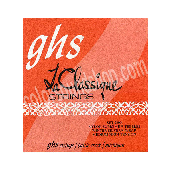 GHS / 2300 LA CLASSIQUE CLASSICAL MD HI Nylon Supreme Trebles / Winter Silver Basses - クラシックギター弦 -