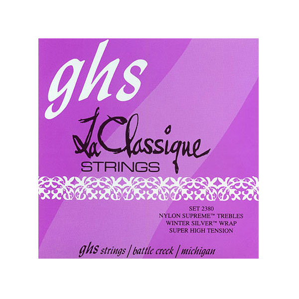 GHS / 2380 LA CLASSIQUE Super High Tension Nylon Trebles / Winter Silver Basses - クラシックギター弦 -