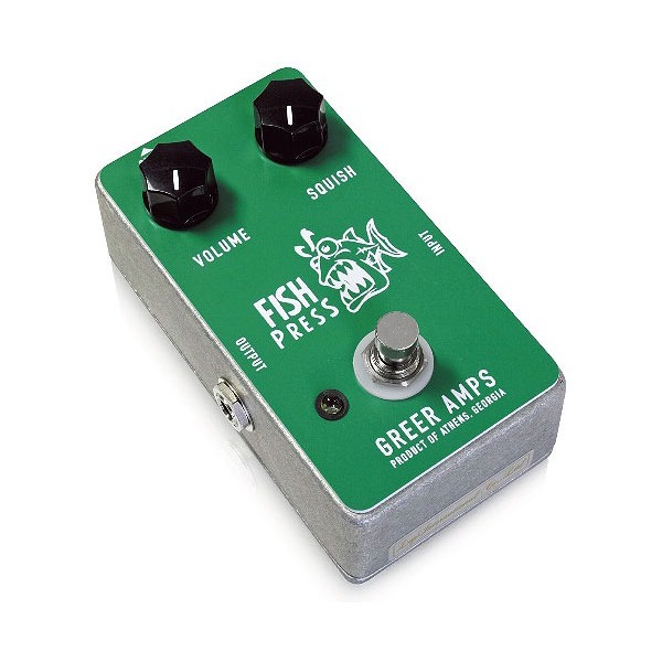 Greer Amps(グリアーアンプス) / Fish Press フィッシュプレス -コンプレッサー- 《ギターエフェクター》 ■限定セット内容■→ 【・パッチケーブル(KLL15)】