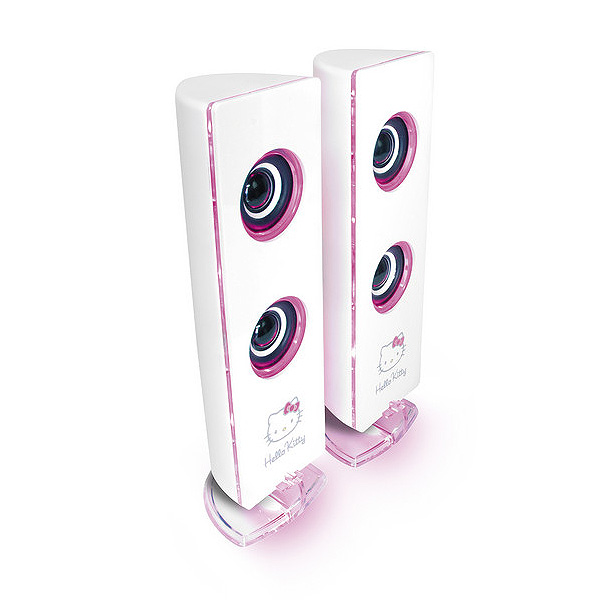 【限定1台】Bluestork / Hello Kitty Tower Speakers -ハローキティ PCモニター用スピーカー-『セール』『スピーカー』