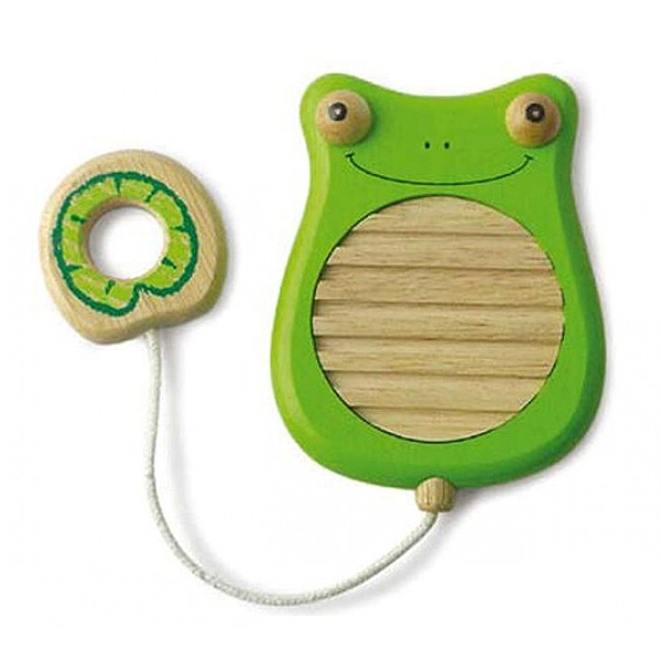 I'M Toy(アイム・トイ) / Scratchy Frog - お子様用木製玩具 -