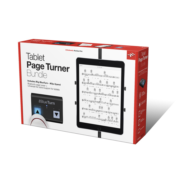 IK Multimedia(アイケーマルチメディア) / TABLET PAGE TURNER BUNDLE - Bluetooth対応 ペダルボードコントローラー&マウントキット　 -