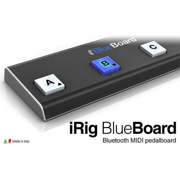 IK Multimedia(アイケーマルチメディア) / iRig BlueBoard - iPhone、iPad、Mac用ワイヤレスMIDIフットコントローラー -