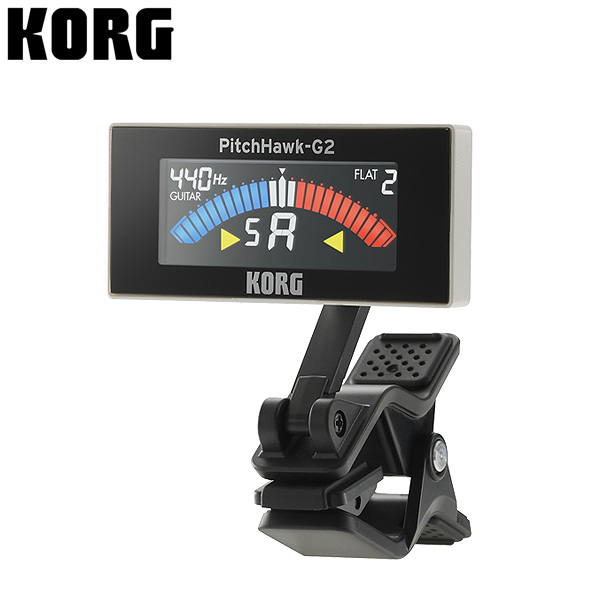 【限定2点】Korg(コルグ) / PitchHawk-G2 AW-3G2-WH (ホワイト)  - ギター／ベース チューナー - ※お一人様1個まで※